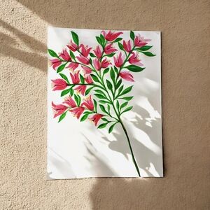 Hand Painted Watercolor Art.  12in. X 9in.